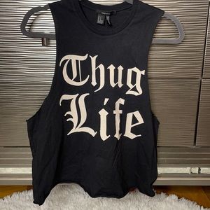 Thug life tank top.